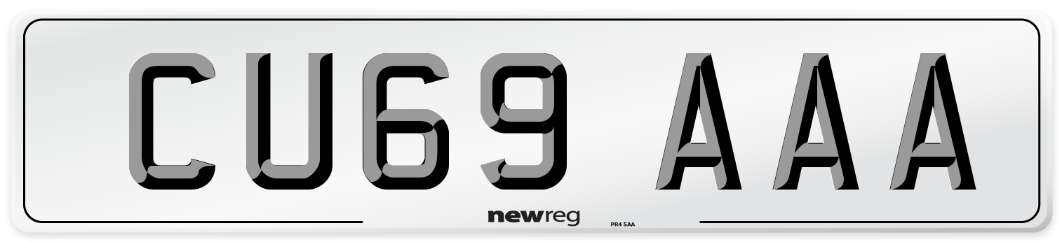 CU69 AAA Number Plate from New Reg